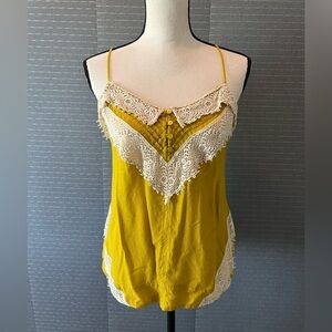 Hurley Lace Trim Camisole Top